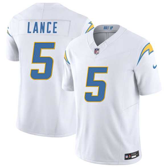Men & Women & Youth Los Angeles Chargers #5 Trey Lance White 2025 F.U.S.E. Vapor Limited Stitched Jersey->los angeles chargers->NFL Jersey